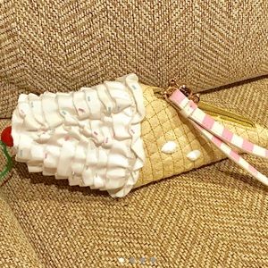 Betsy Johnson Ice Cream Clutch Wristlet Bag/SOLD/